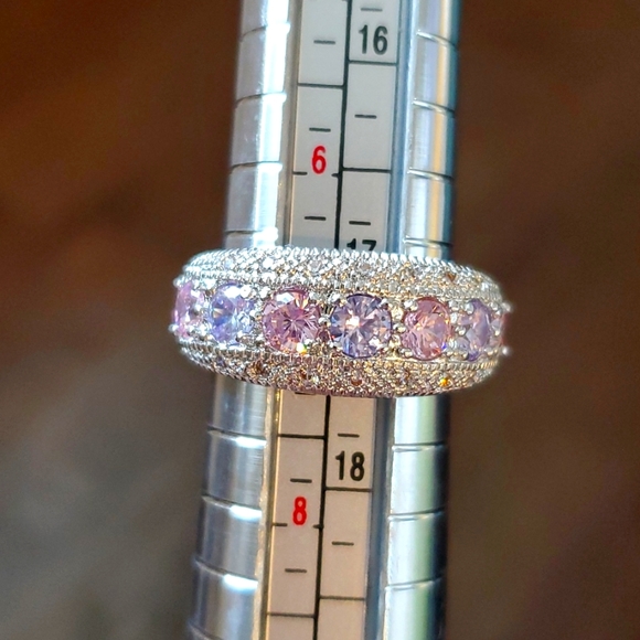 NEW Trio of Gemstones Sterling Silver Ring - Picture 4 of 13